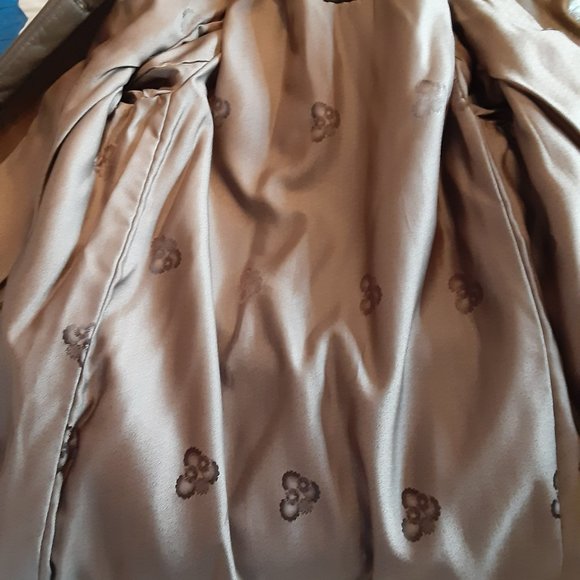 VINTAGE 1970'S BAIRD HERSHEY FURS BROWN LEATHER COAT LADIES - Picture 5 of 9